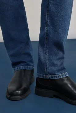 * Jeans Regular Lavado Medio Azul Medio New