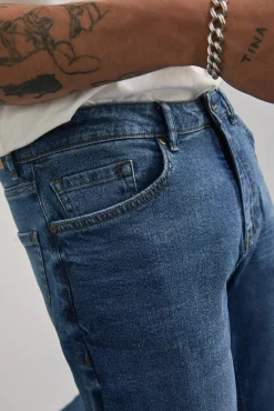* Jeans Regular Lavado Medio Azul Medio New
