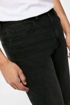 * Jeans Regular Negro Lavado Gris Oscuro New