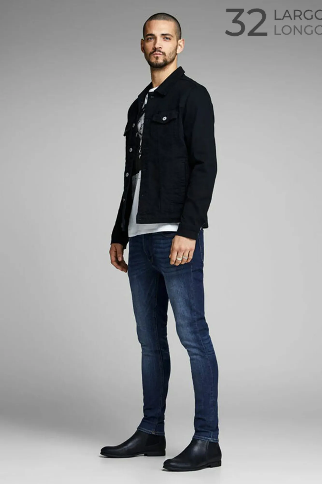 Jack & Jones Jeans Skinny Fit Azul Medio New
