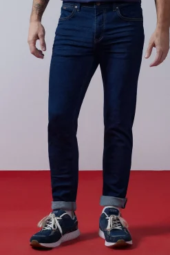 * Jeans Skinny Lavado Desencolado Navy Online