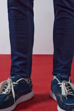 * Jeans Skinny Lavado Desencolado Navy Online