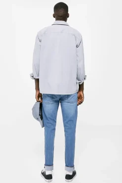 * Jeans Skinny Lavado Medio Azul Medio Outlet