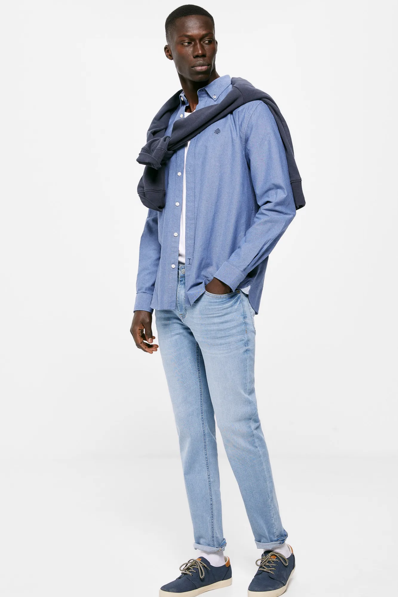 * Jeans Skinny Lavado Medio Claro Azul Medio New