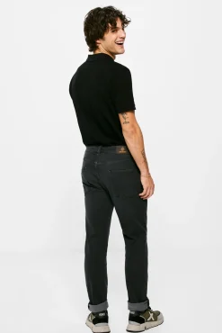 * Jeans Skinny Negro Lavado Gris Oscuro Online