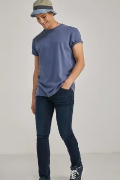 * Jeans Skinny Oscuro Lavado Azul Best