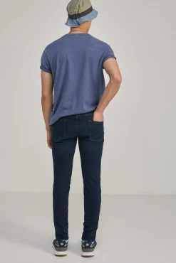 * Jeans Skinny Oscuro Lavado Azul Best