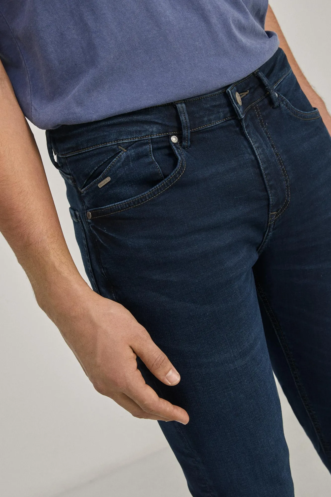 * Jeans Skinny Oscuro Lavado Azul Best