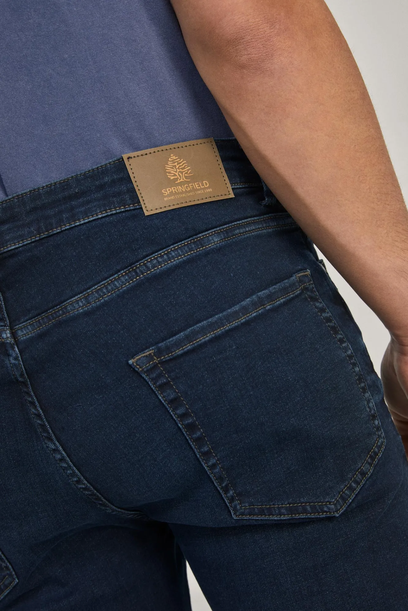 * Jeans Skinny Oscuro Lavado Azul Best
