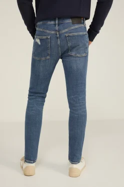 Superdry Jeans Skinny Vintage Azul Medio Clearance