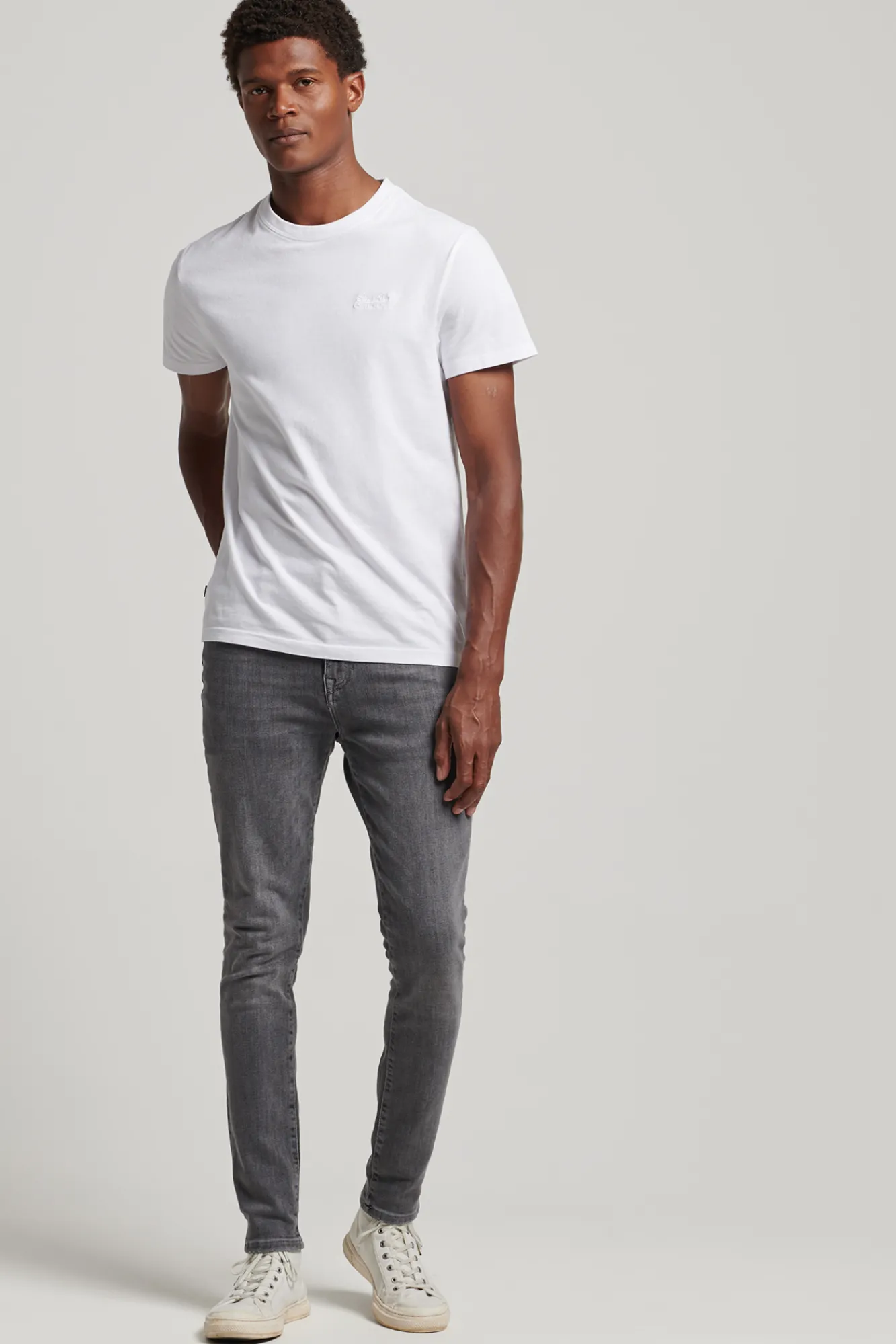 Superdry Jeans Skinny Vintage Gris Medio Best