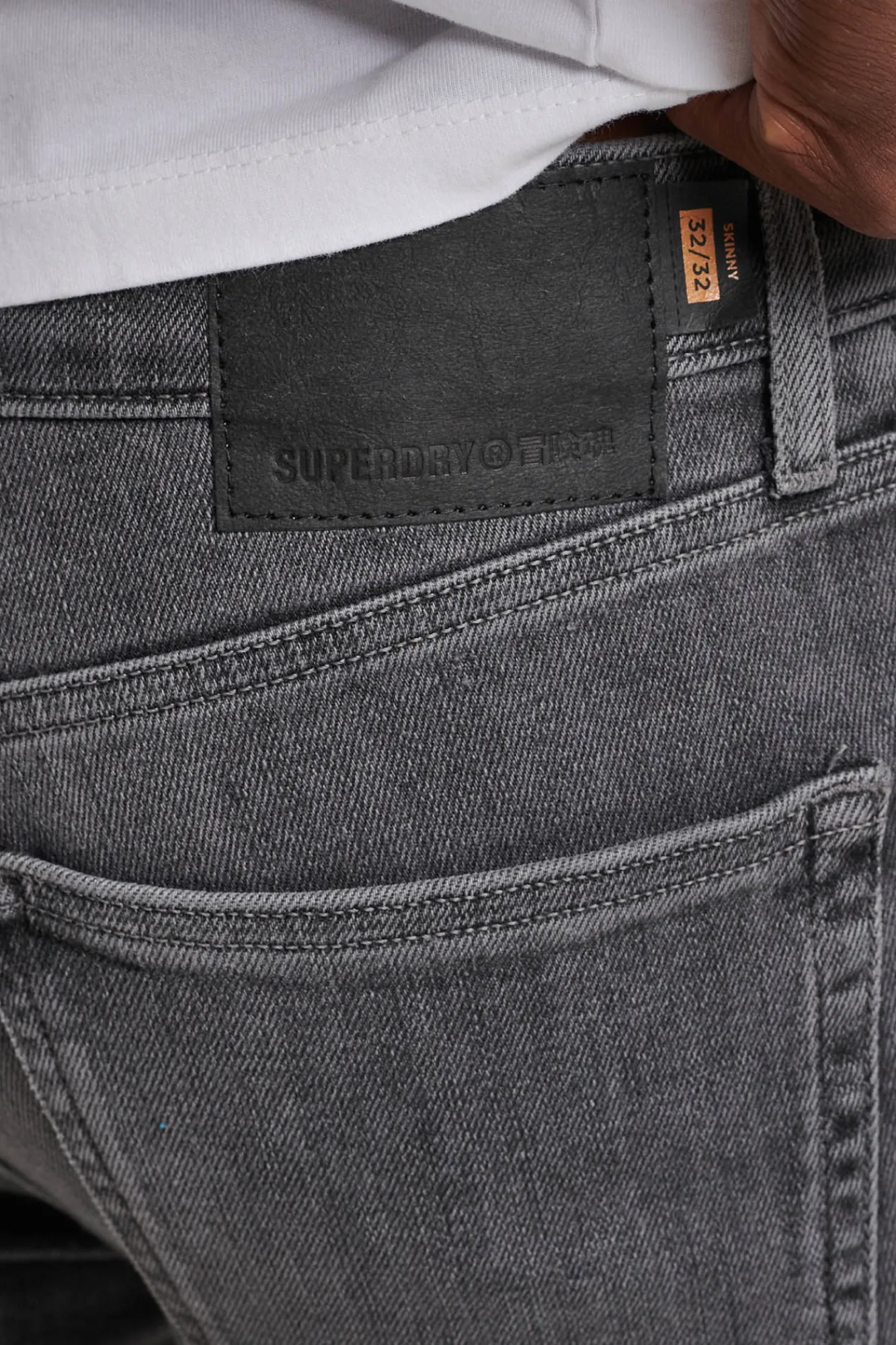 Superdry Jeans Skinny Vintage Gris Medio Best