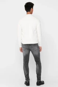 Only & Sons Jeans Slim Gris Medio Hot