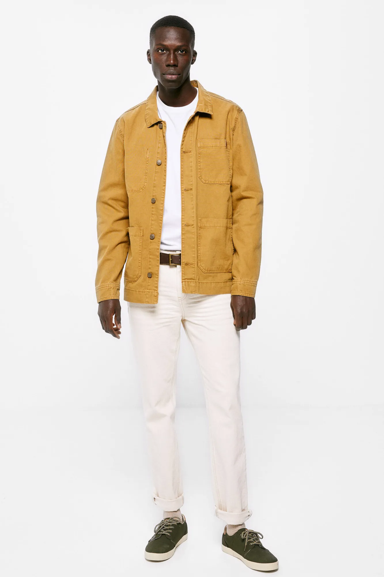 * Jeans Slim Crudo Lavado Estampado Fondo Blanco Outlet