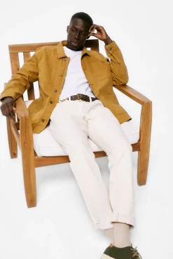 * Jeans Slim Crudo Lavado Estampado Fondo Blanco Outlet