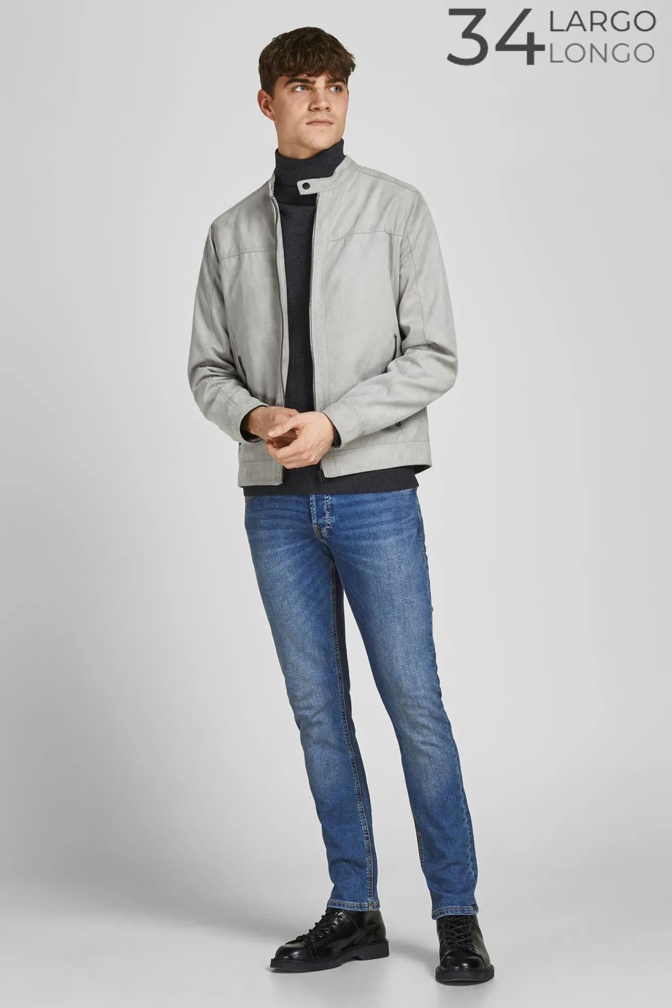 Jack & Jones Jeans Slim Fit Azul Medio Clearance