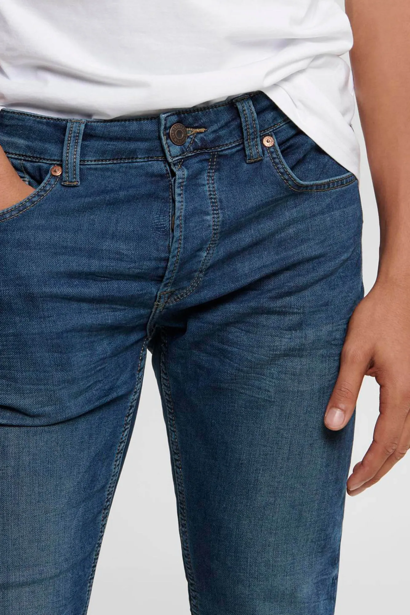 Only & Sons Jeans Slim Fit Azul Azul Medio New
