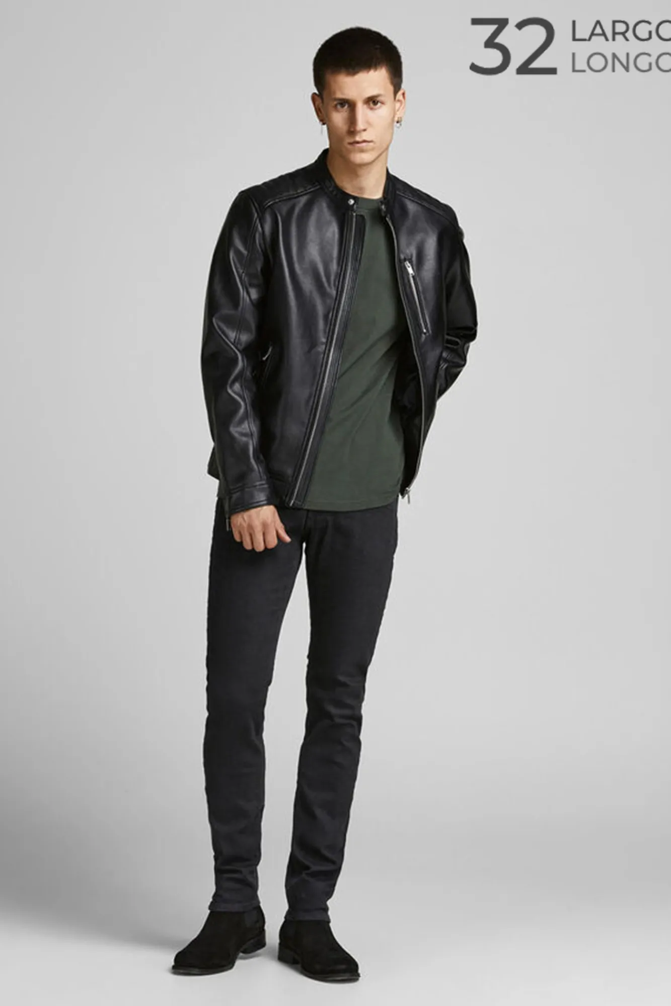 Jack & Jones Jeans Slim Fit Glenn Negro