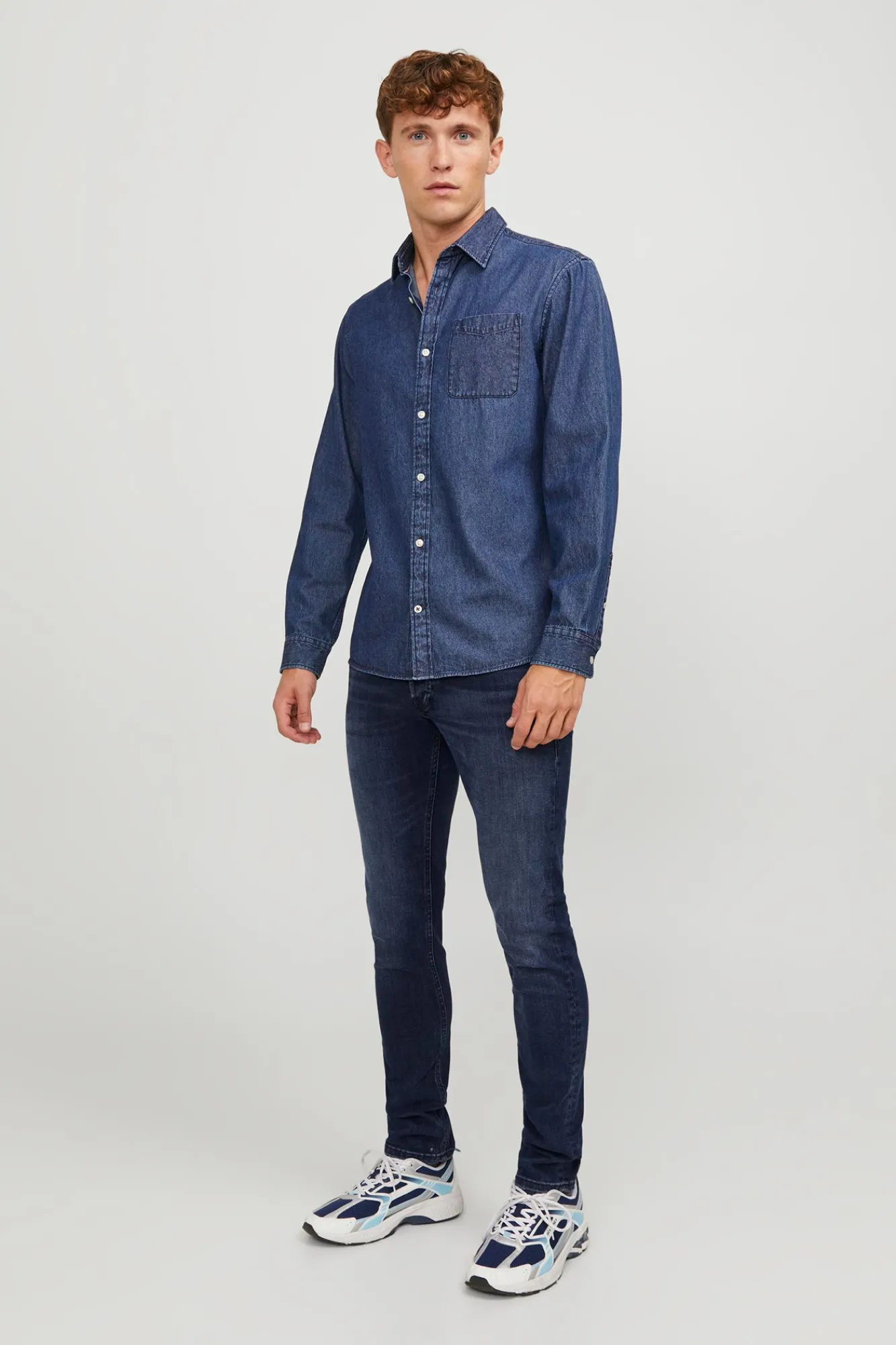 Jack & Jones Jeans Slim Fit Tapered Azul Medio Clearance