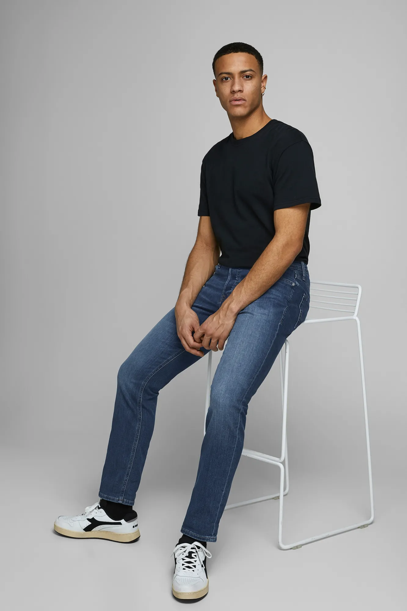 Jack & Jones Jeans Slim Fit Tapered Azul Medio Discount