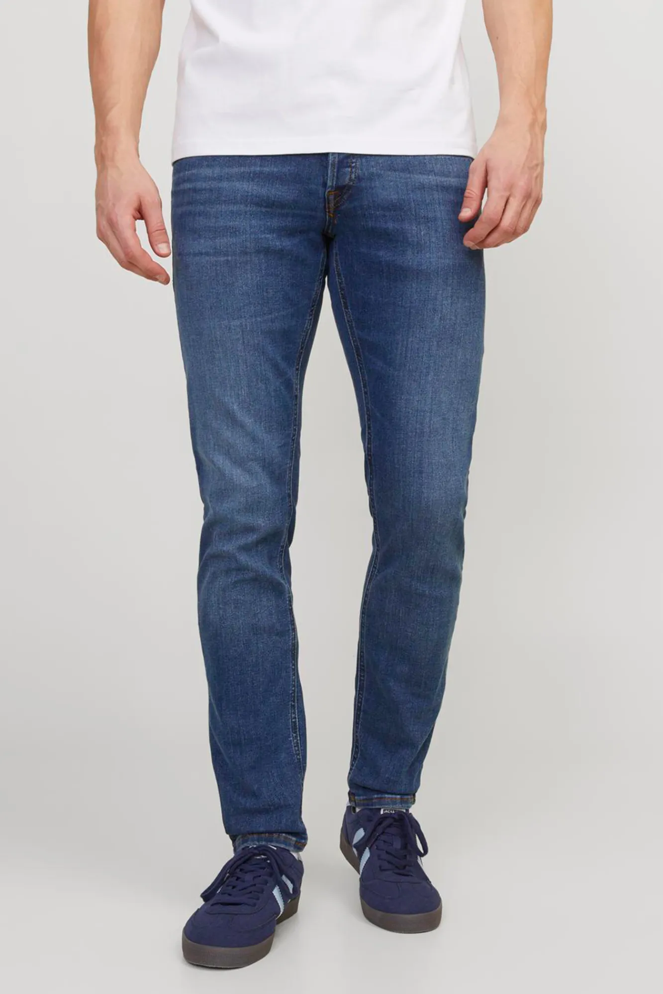 Jack & Jones Jeans Slim Fit Tapered Azul Medio Discount