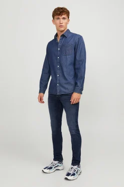 Jack & Jones Jeans Slim Fit Tapered Azul Medio