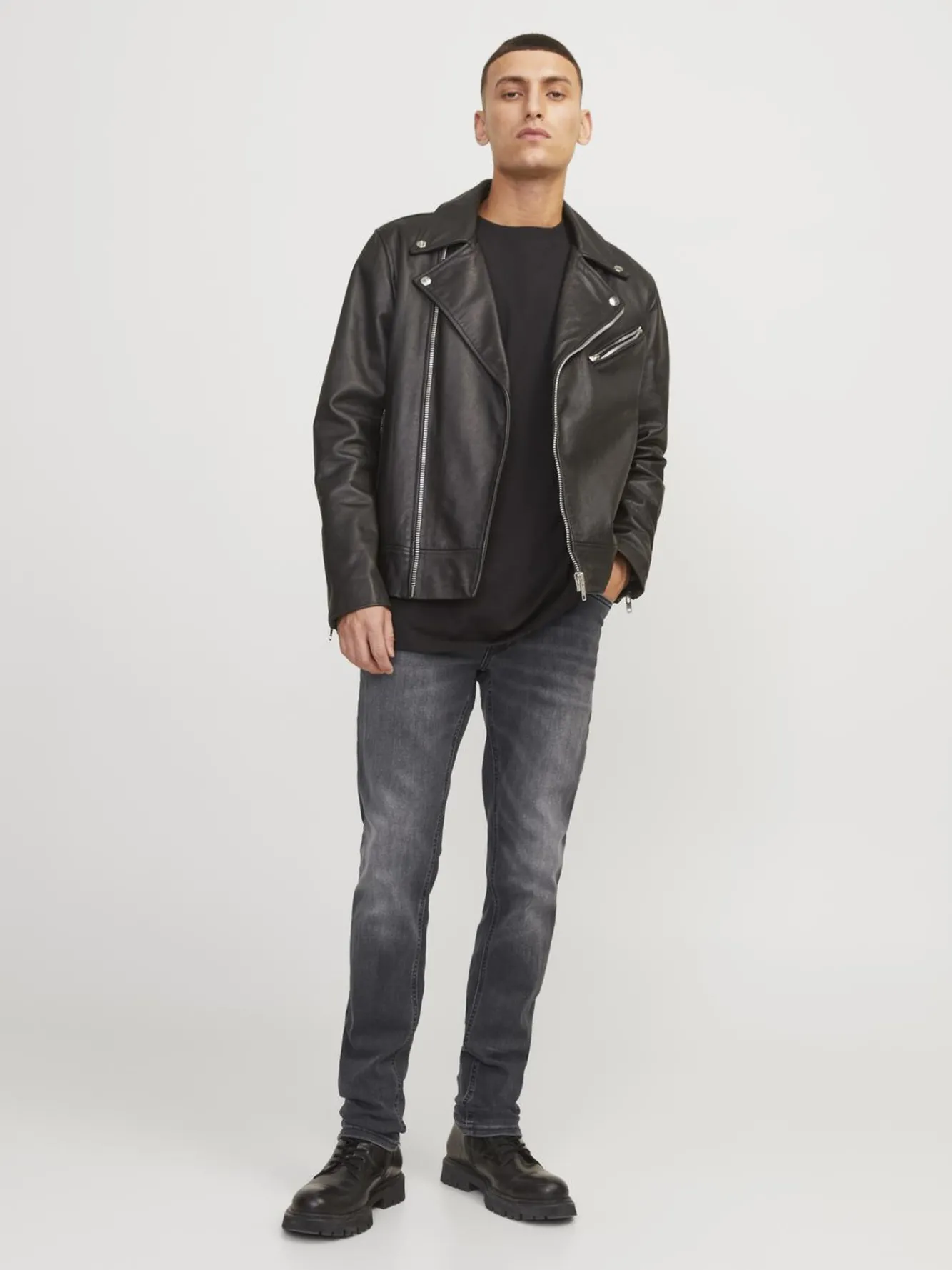 Jack & Jones Jeans Slim Fit Tapered Negro