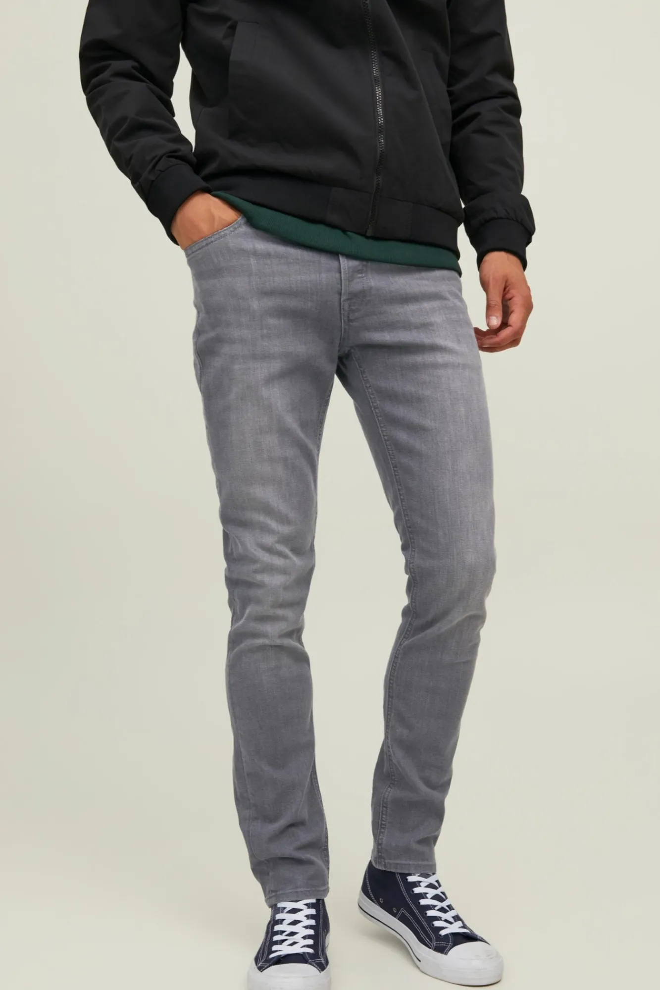 Jack & Jones Jeans Slim Glenn Gris Gris Medio Outlet