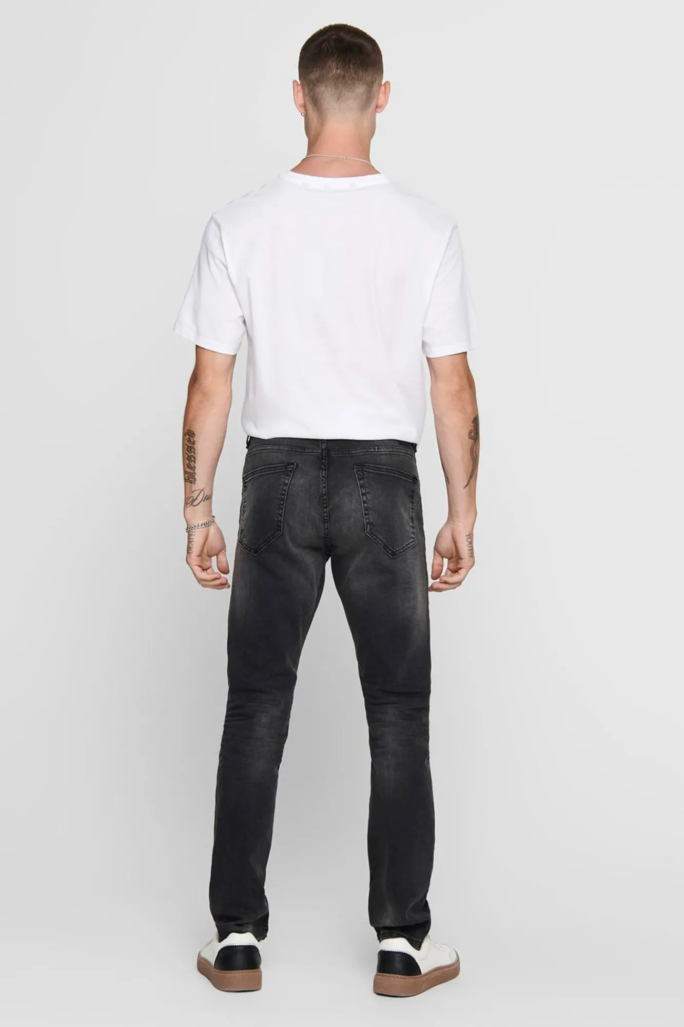 Only & Sons Jeans Slim Gris Oscuro Negro
