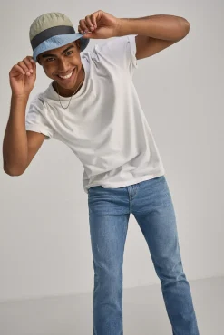 * Jeans Slim Lavado Medio Azul Medio Clearance