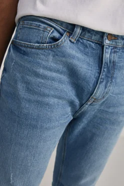 * Jeans Slim Lavado Medio Azul Medio Clearance