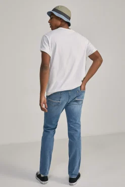 * Jeans Slim Lavado Medio Azul Medio Clearance
