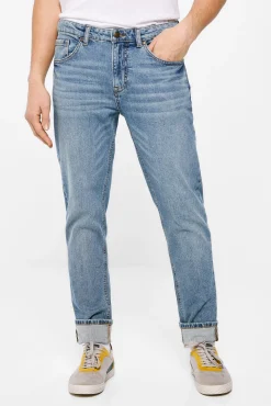 * Jeans Slim Lavado Medio Azul Medio Sale