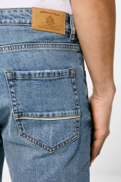 * Jeans Slim Lavado Medio Azul Medio Sale