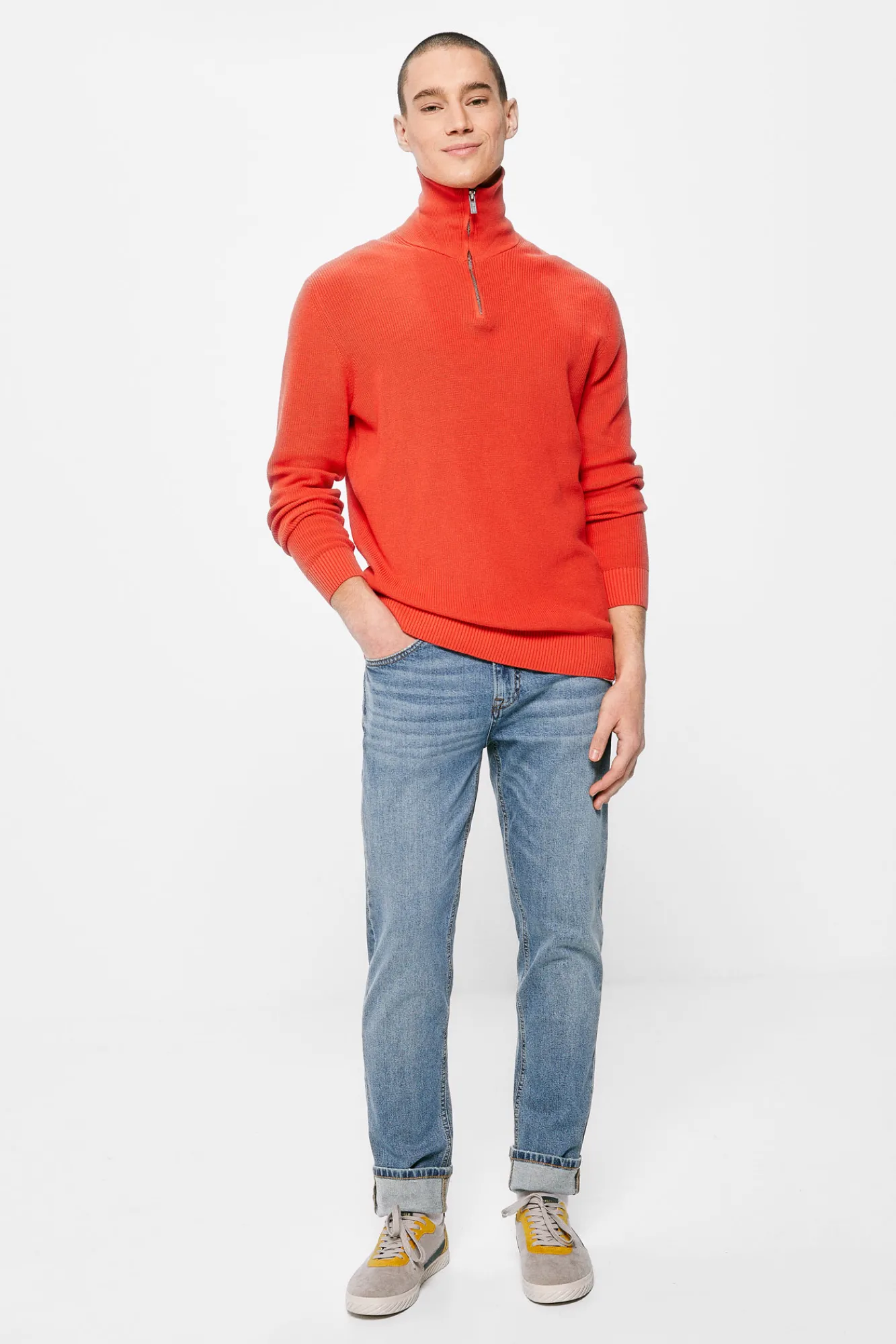 * Jeans Slim Lavado Medio Azul Medio Sale