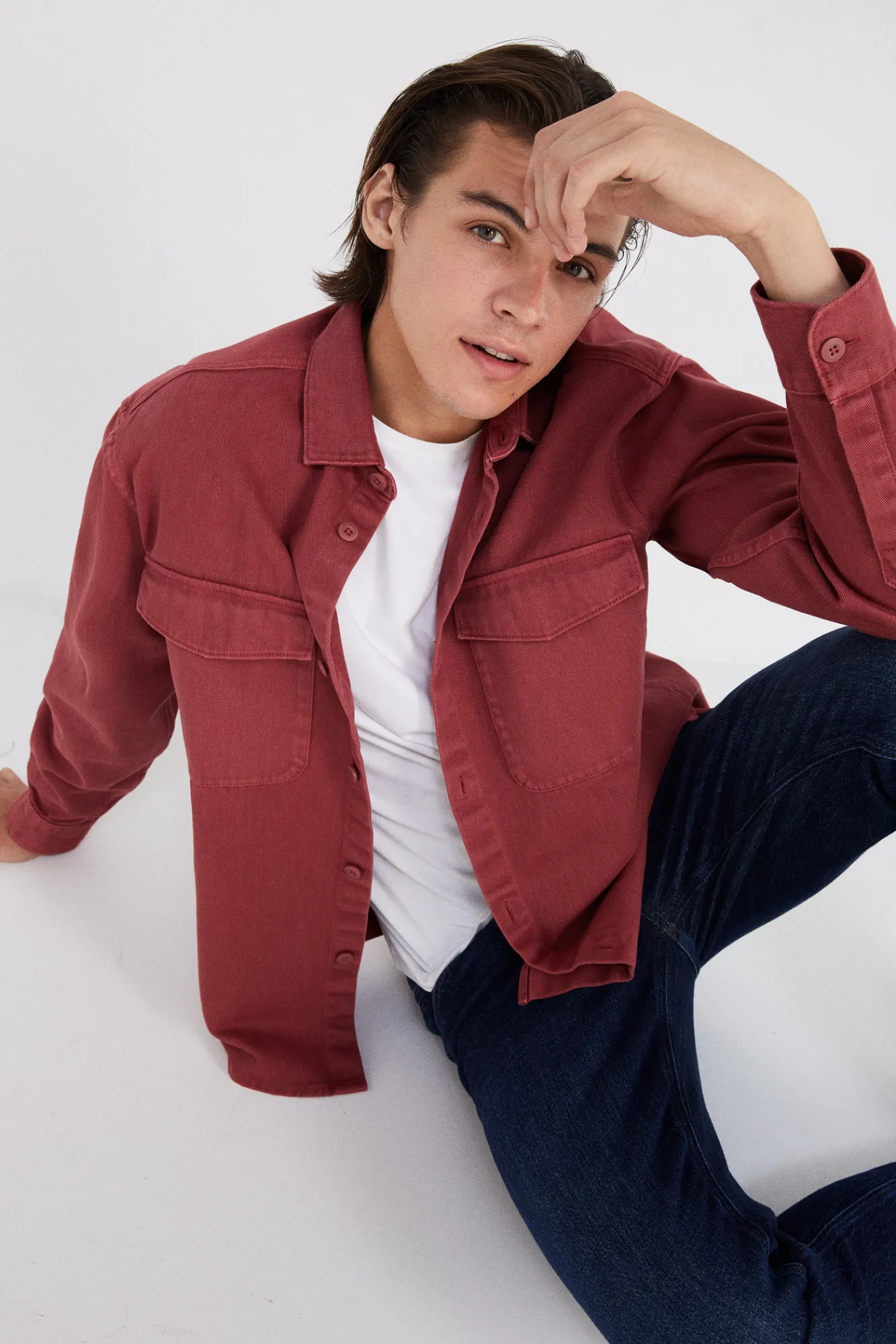 * Jeans Slim Lavado Oscuro Azul Oscuro Online