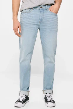* Jeans Slim Ligero Azul Verdoso Lavado Medio Claro Turquesa New