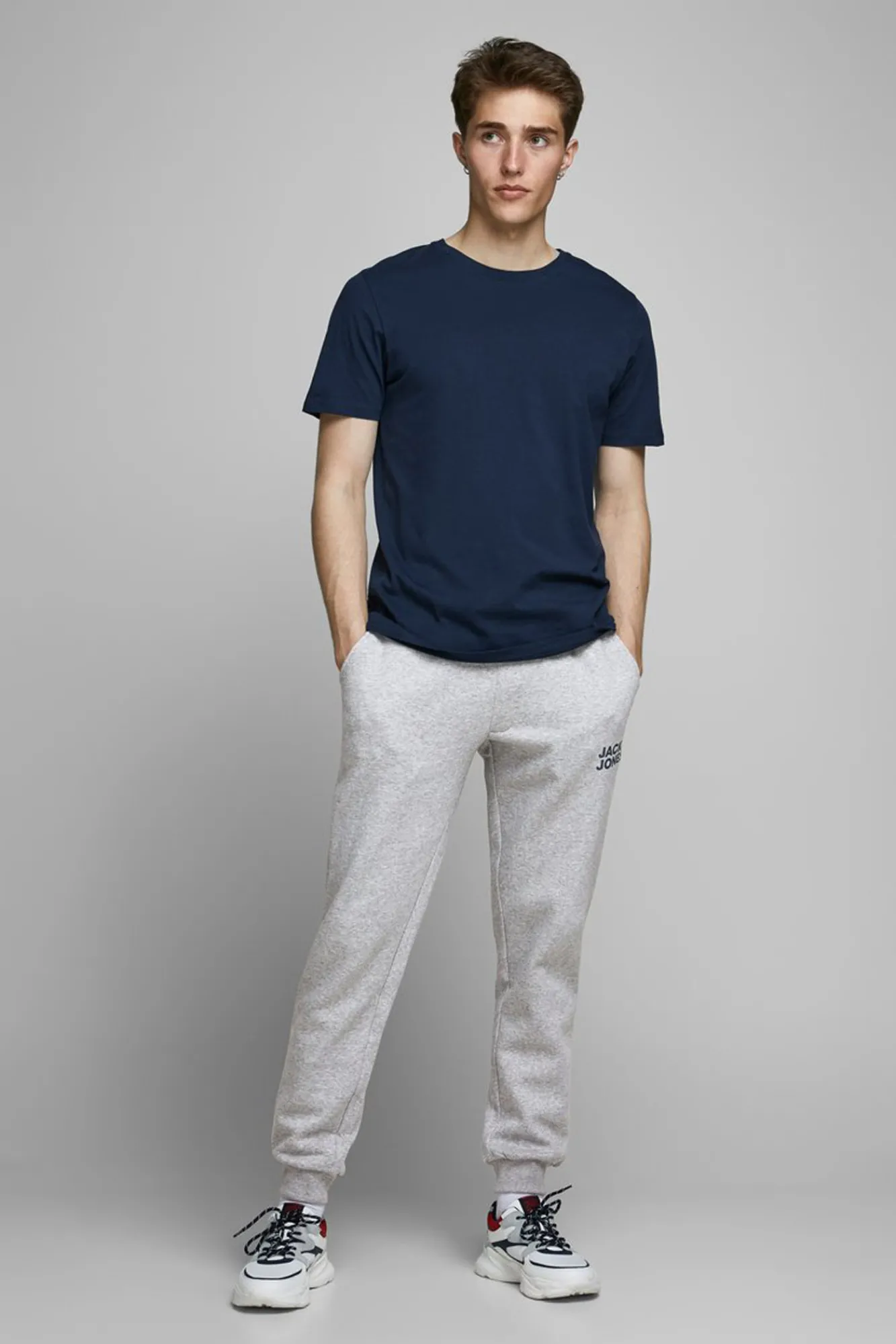 Jack & Jones Jogger De Algodon Gris Medio Outlet