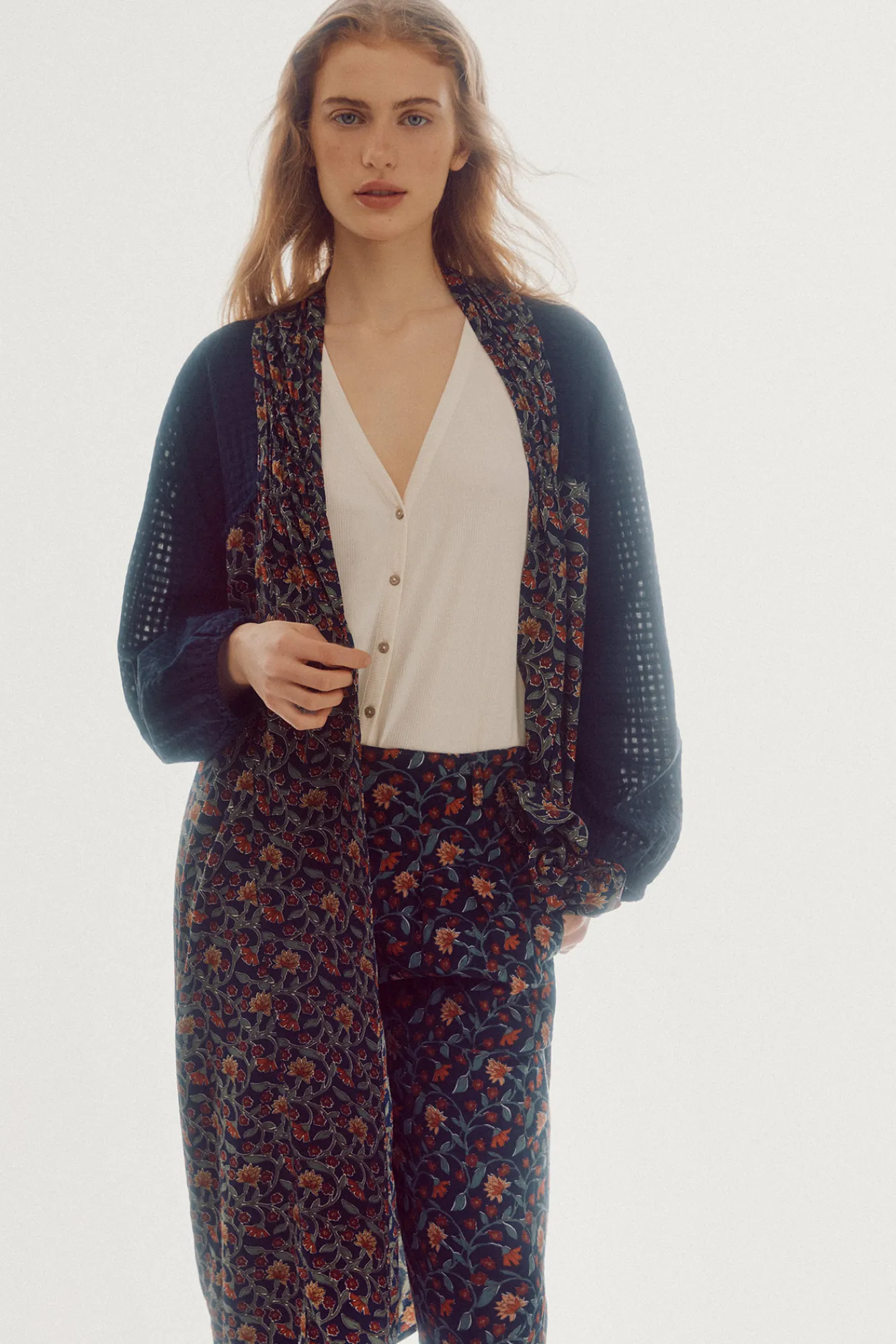 Slowlove Kaftan Estampado Estampado Azul Discount