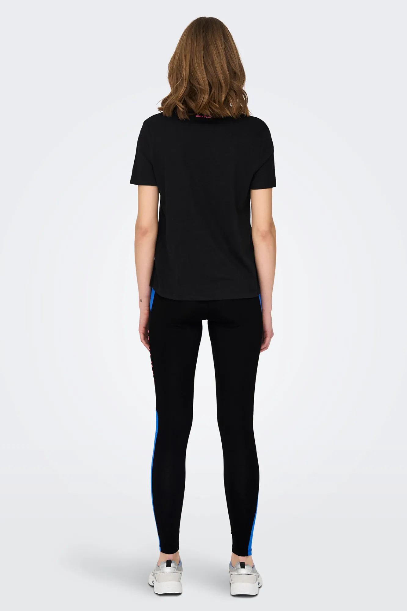 Only Play Legging Algodon Tiras Laterales Negro
