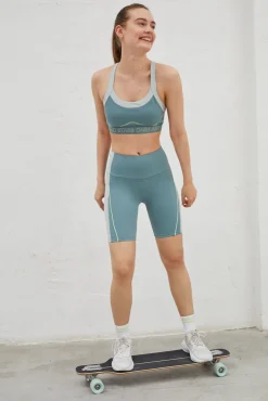 Dash and Stars Legging Ciclista Contrastes 4D Stretch Verde Online