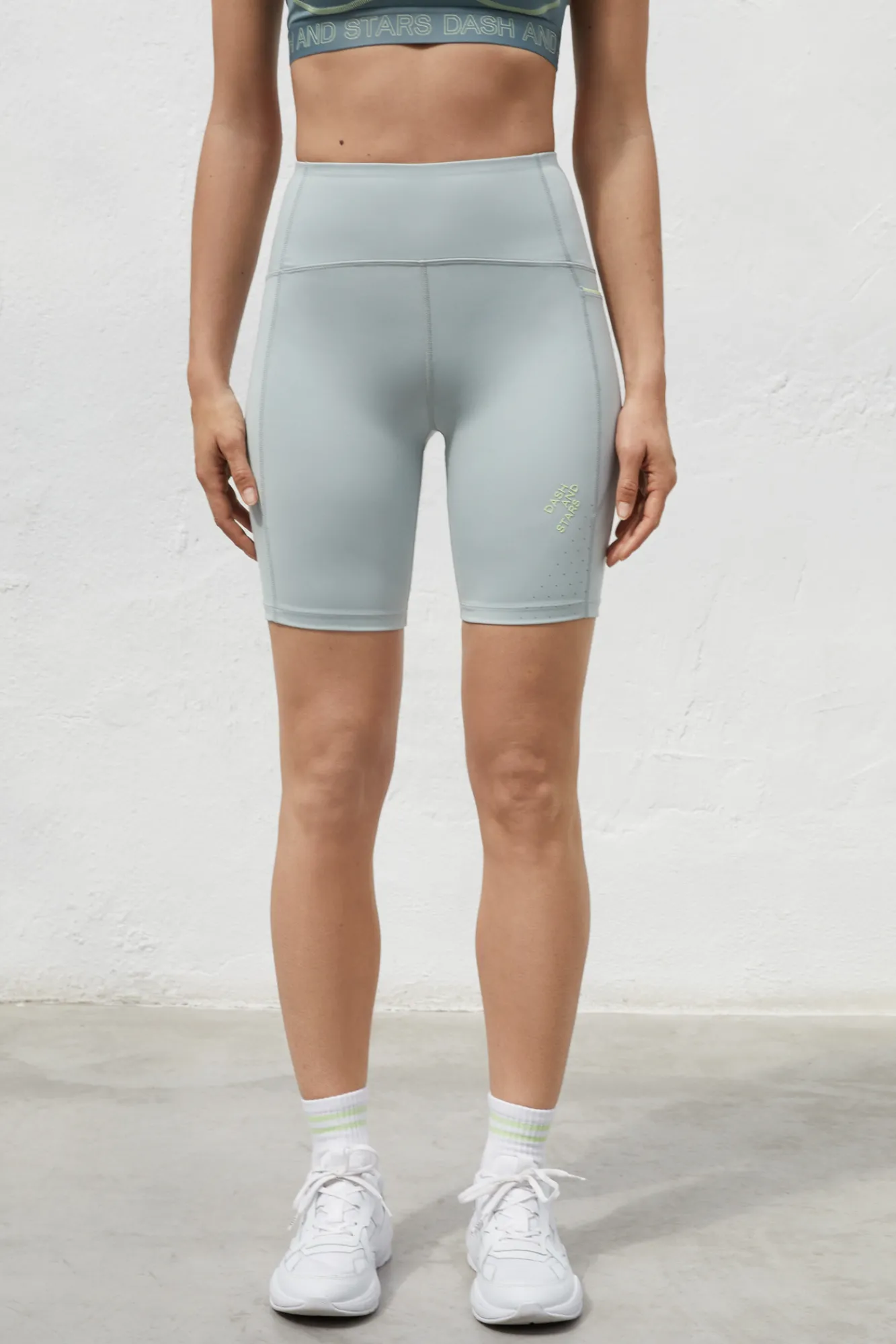 Dash and Stars Legging Ciclista 4D Stretch Verde Online