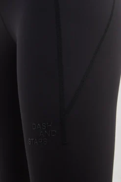 Dash and Stars Legging Medio 4D Stretch Negro Clearance