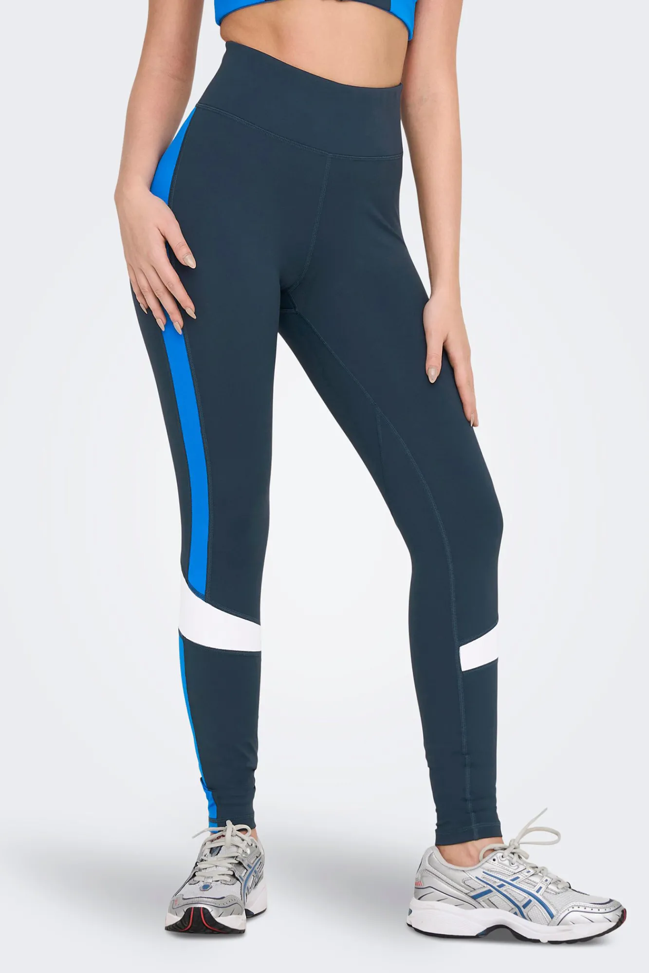 Only Play Legging Stretch Color Block Azul Outlet