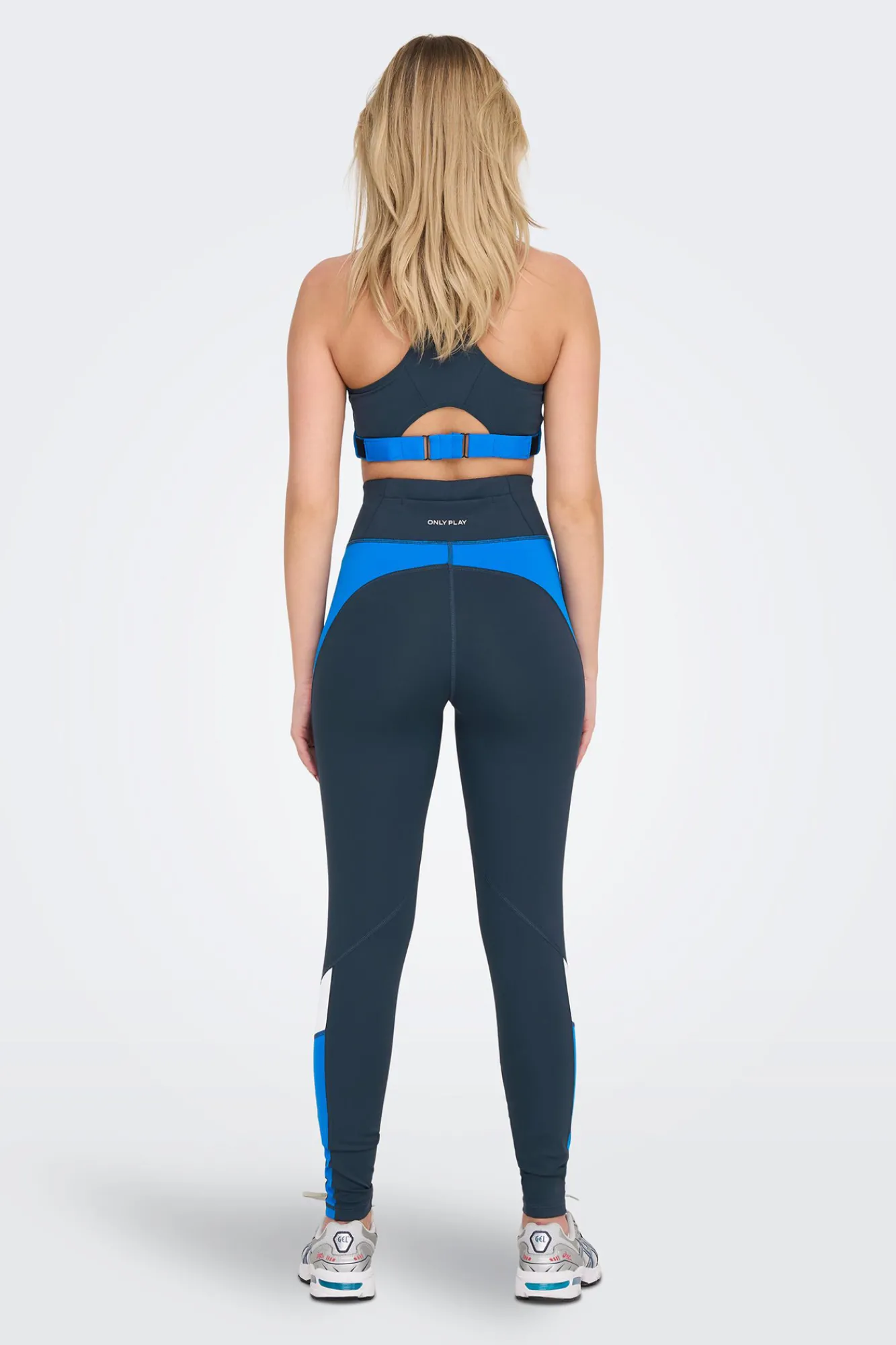 Only Play Legging Stretch Color Block Azul Outlet