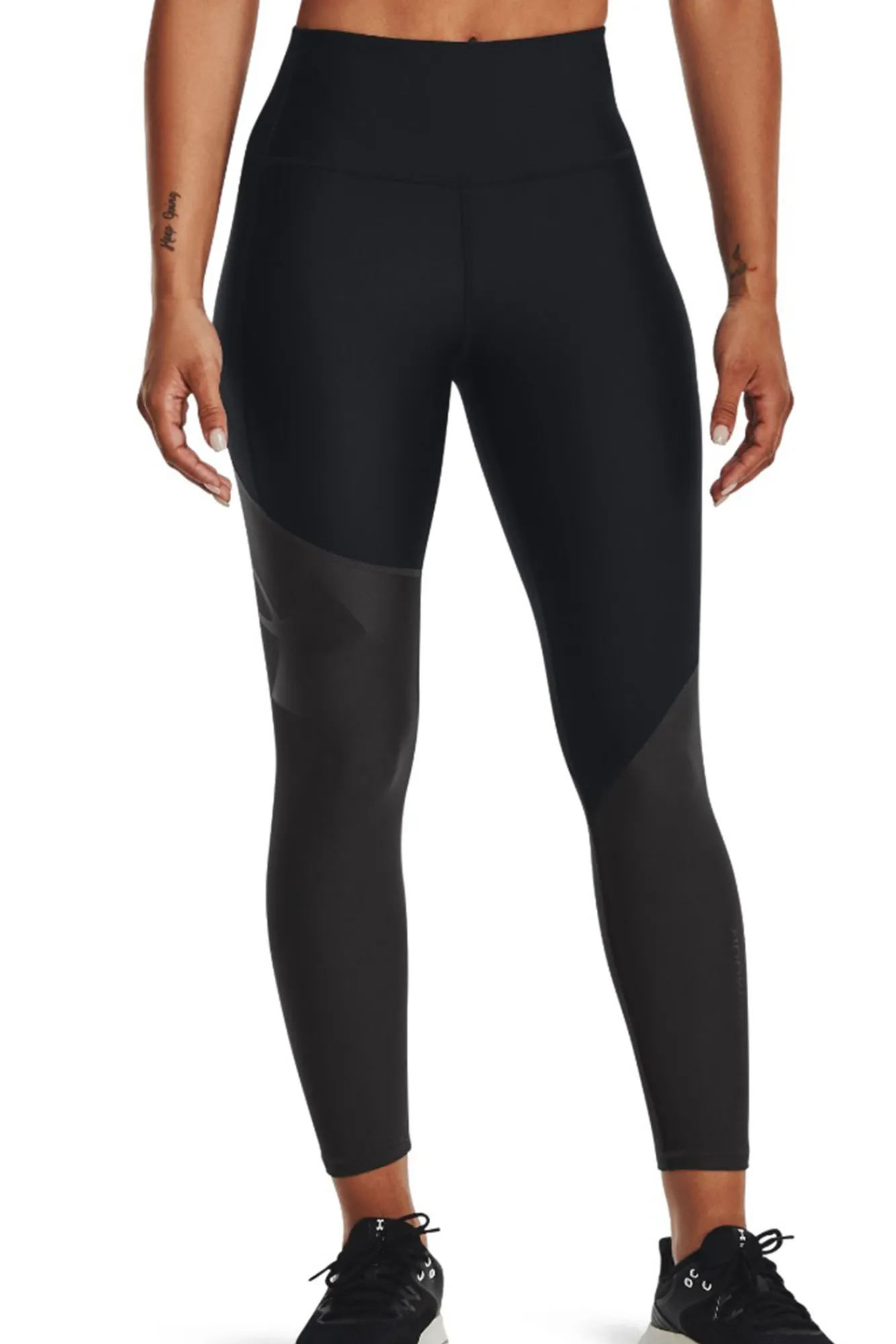 Under Armour Legging Tobillero Armour Colorblock Negro New
