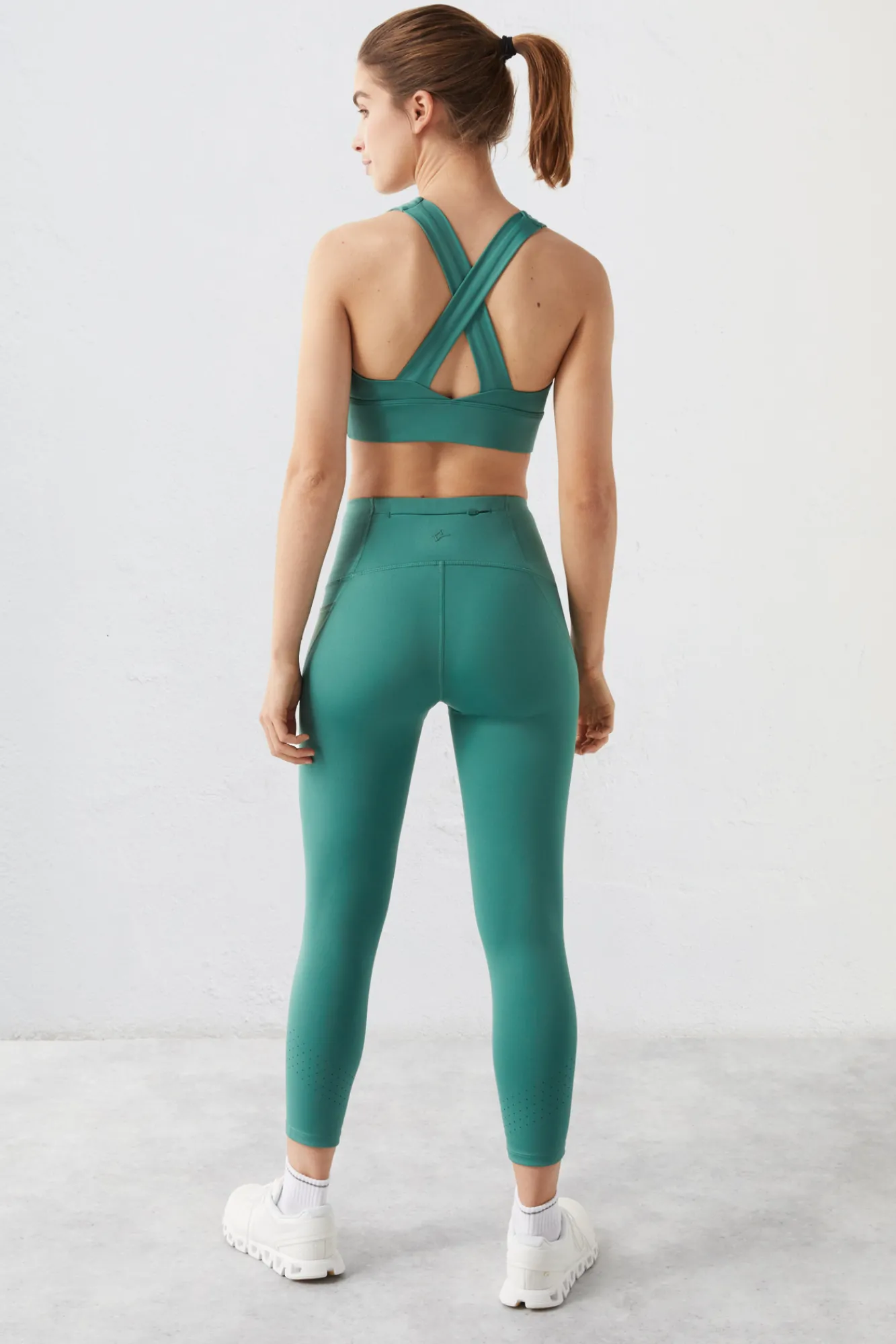 Dash and Stars Leggings Crop 4D Stretch Verde Best