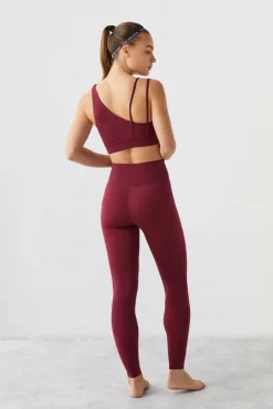 Dash and Stars Leggings Granate Collagen Feel Rojo Sale