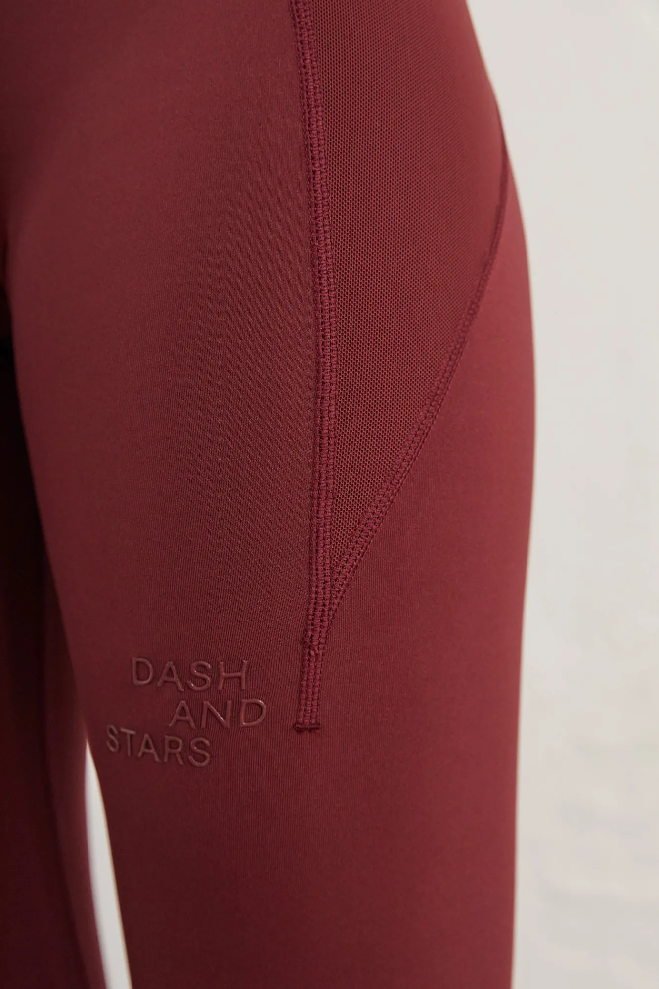 Dash and Stars Leggings Largos Granate 4D Stretch Estampado Clearance