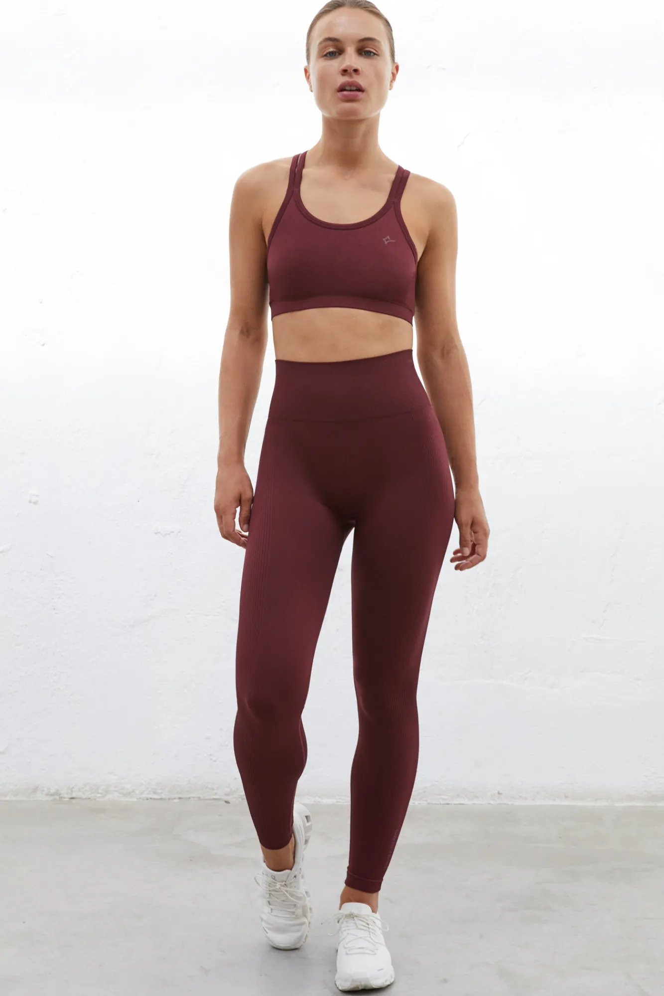 Dash and Stars Leggings Largos Granate Seamless Comfort Estampado Sale